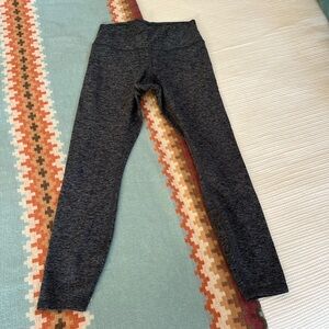 ALO Yoga women’s Alosoft highlight leggings 7/8 Heather Dark Gray - size Small